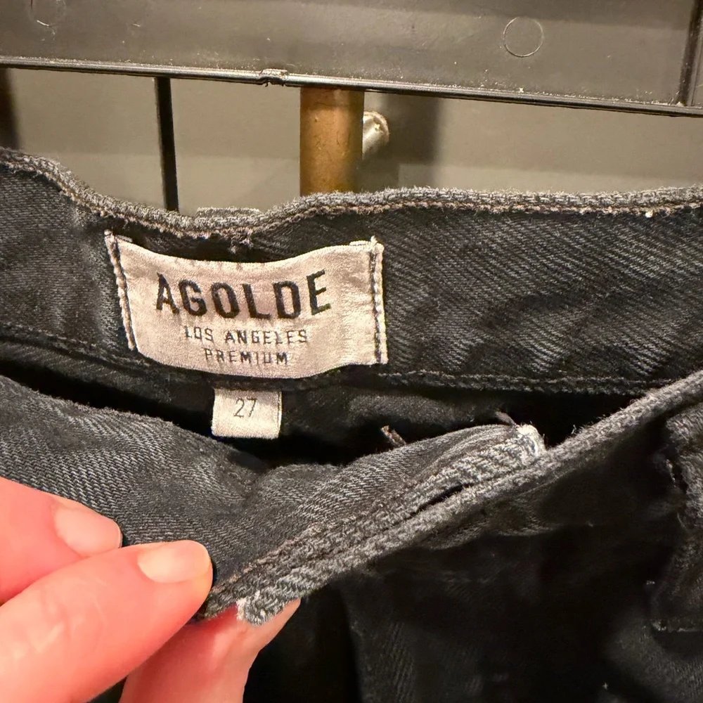 Agolde Quinn High Rise Mini Skirt Womens Size 27